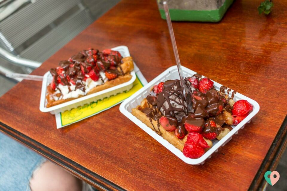 Waffeln in Antwerpen Belgische Waffeln in Antwerpen