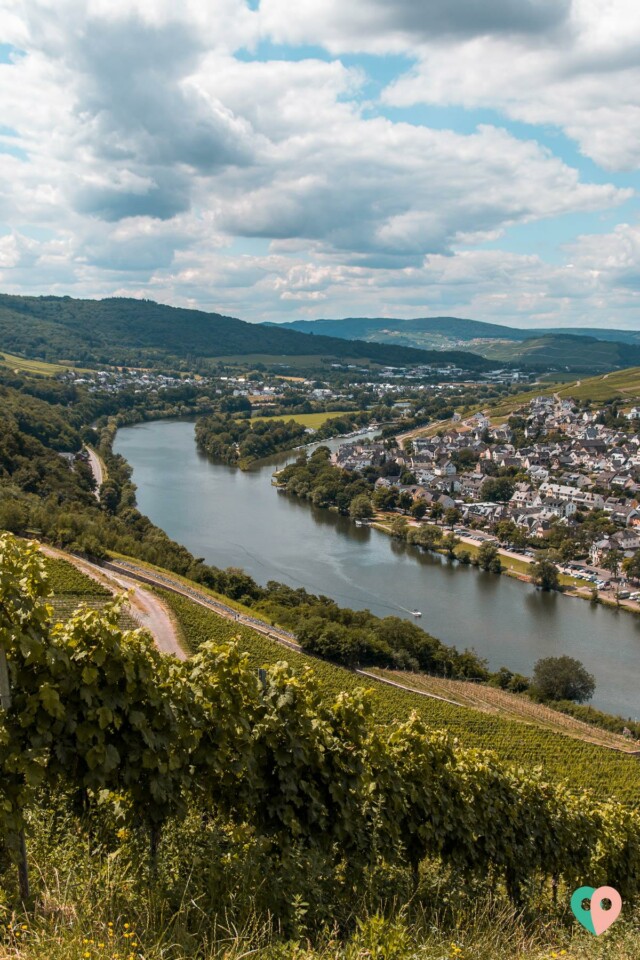 Aussicht von der Burg Landshut in Bernkastel-Kues