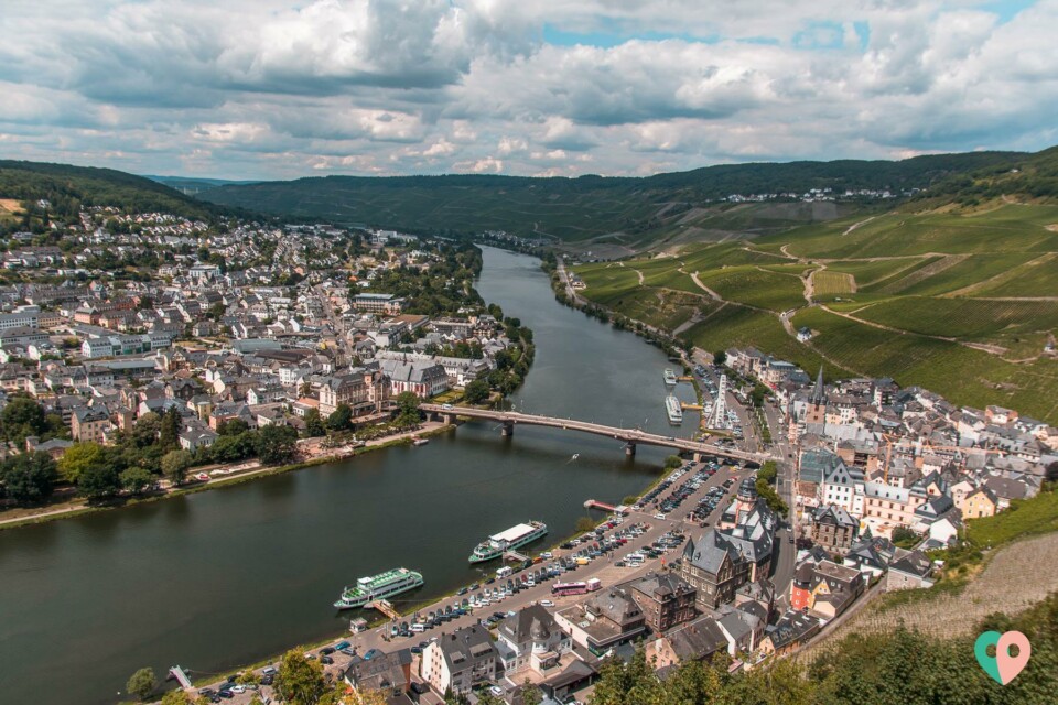 Aussicht von der Burg Landshut in Bernkastel-Kues