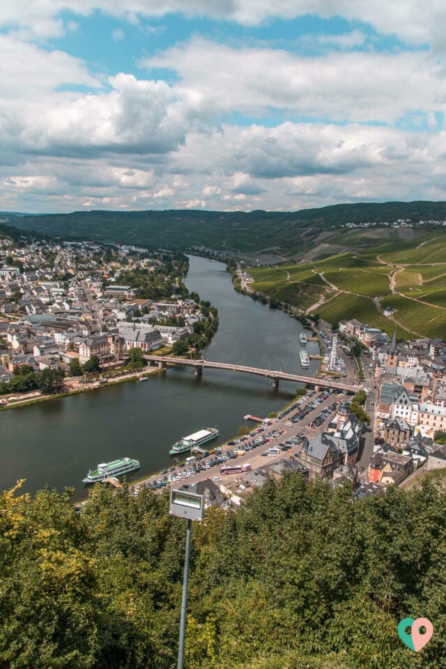 Aussicht auf die Mosel in Bernkastel-Kues