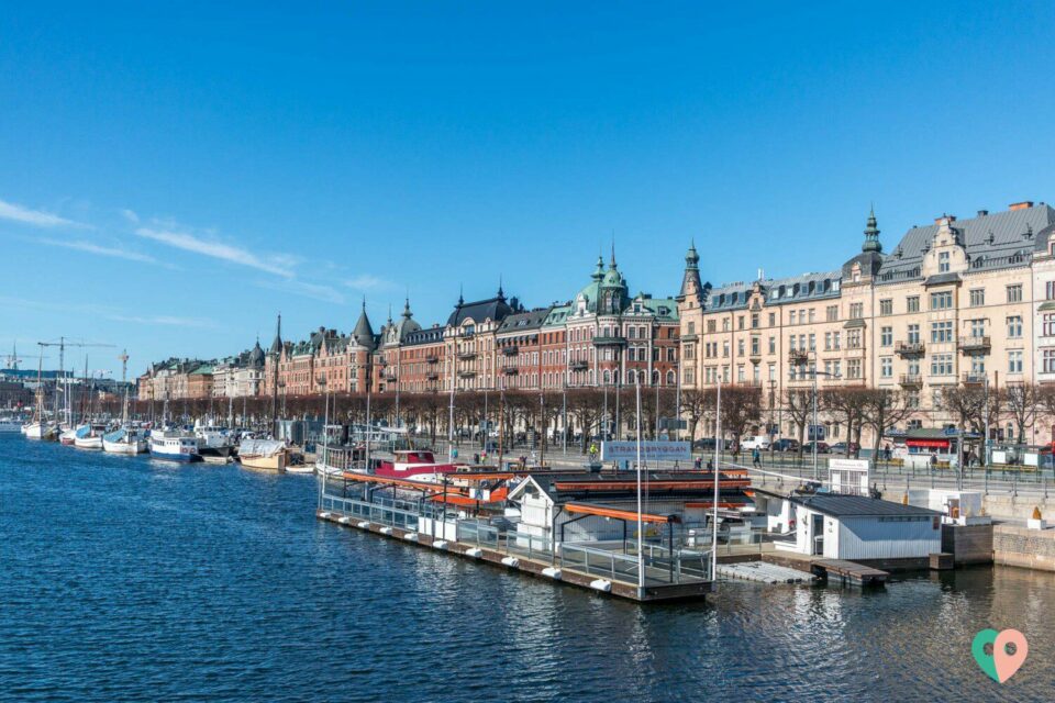 Stockholm - die Aussicht auf Strandvägen Stockholm - die Aussicht auf Strandvägen