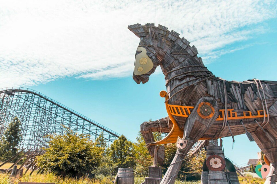 Das trojanische Pferd im Toverland in Ithaka