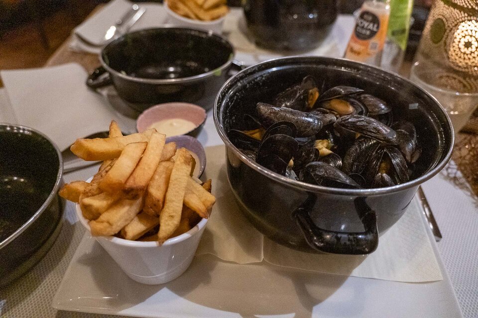 Muscheln im Restaurant Bombarino in Valkenburg
