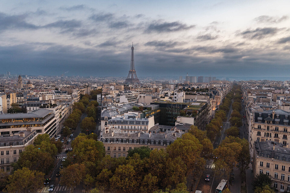 Aussicht vom Arc de Triomphe
